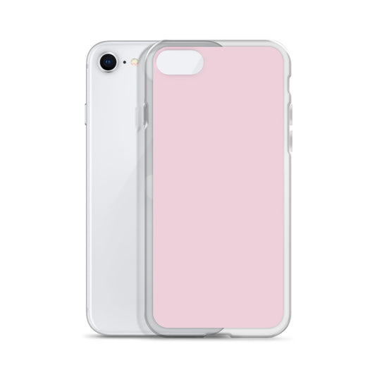 Lace Pink iPhone Clear Thin Case Plain Color CREATIVETECH