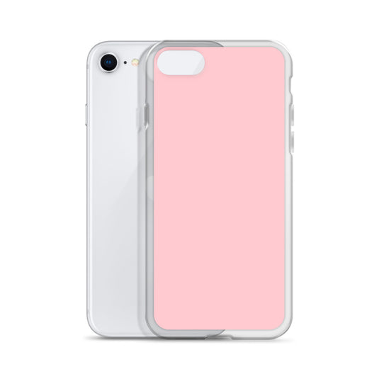 Pink iPhone Clear Thin Case Plain Color CREATIVETECH