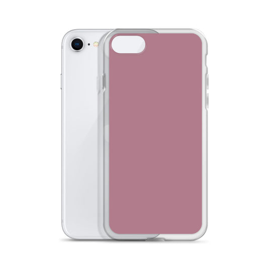 Tapestry Deep Ash Pink iPhone Clear Thin Case Plain Color CREATIVETECH