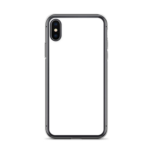 Plain Color White iPhone Case Clear Bump Resistant Flexible CREATIVETECH