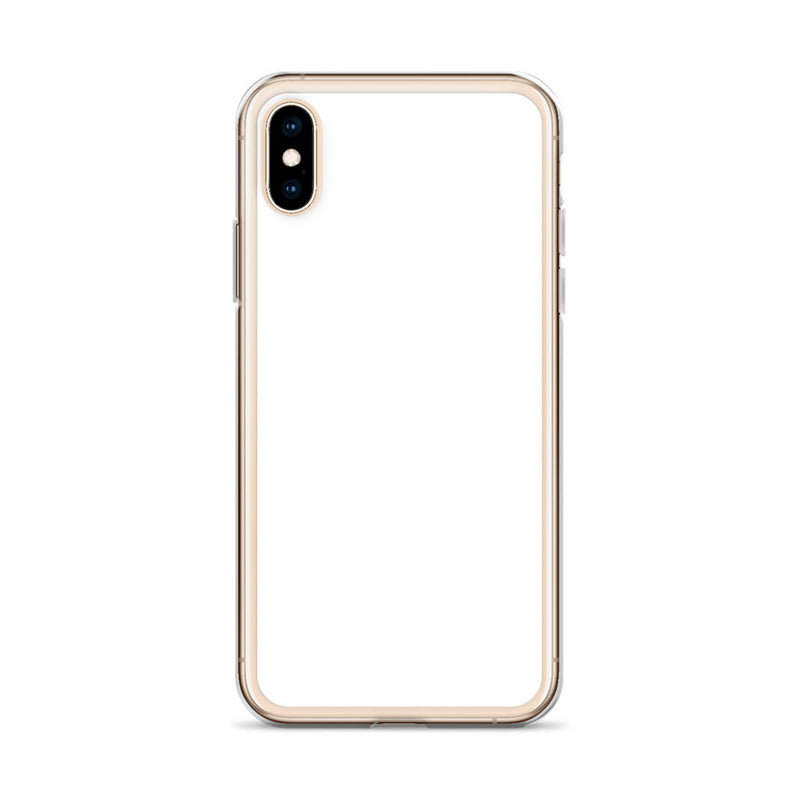 Load image into Gallery viewer, Plain Color White iPhone Case Clear Bump Resistant Flexible CREATIVETECH