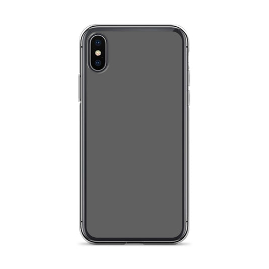 Plain Color Zambezi Grey iPhone Case Clear Bump Resistant CREATIVETECH