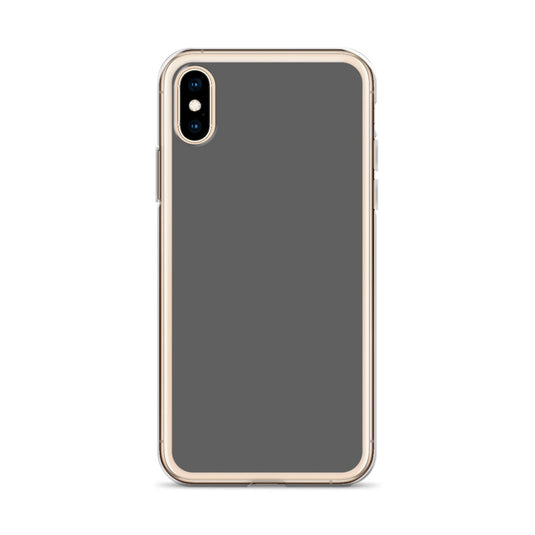 Plain Color Zambezi Grey iPhone Case Clear Bump Resistant CREATIVETECH