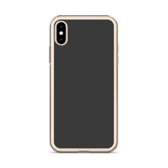 Plain Color Eclipse dark Grey iPhone Case Clear Bump Resistant Flexible CREATIVETECH