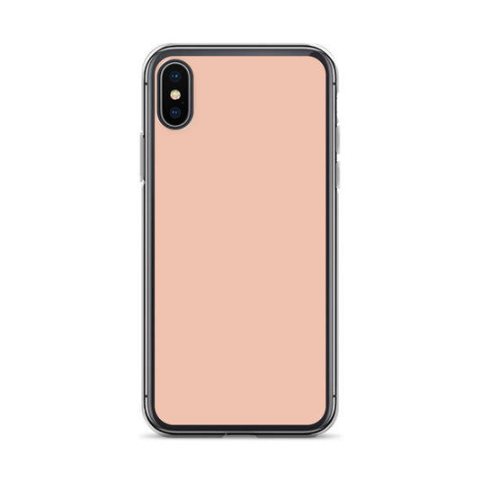 Plain Color Zinnwaldite Pink iPhone Case Clear Bump Resistant Flexible CREATIVETECH