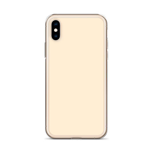 Plain Color Papaya Orange Yellow iPhone Case Clear Bump Resistant Flexible CREATIVETECH