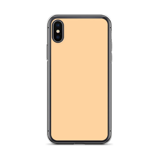 Plain Color Frangipani Orange iPhone Case Clear Bump Resistant Flexible CREATIVETECH