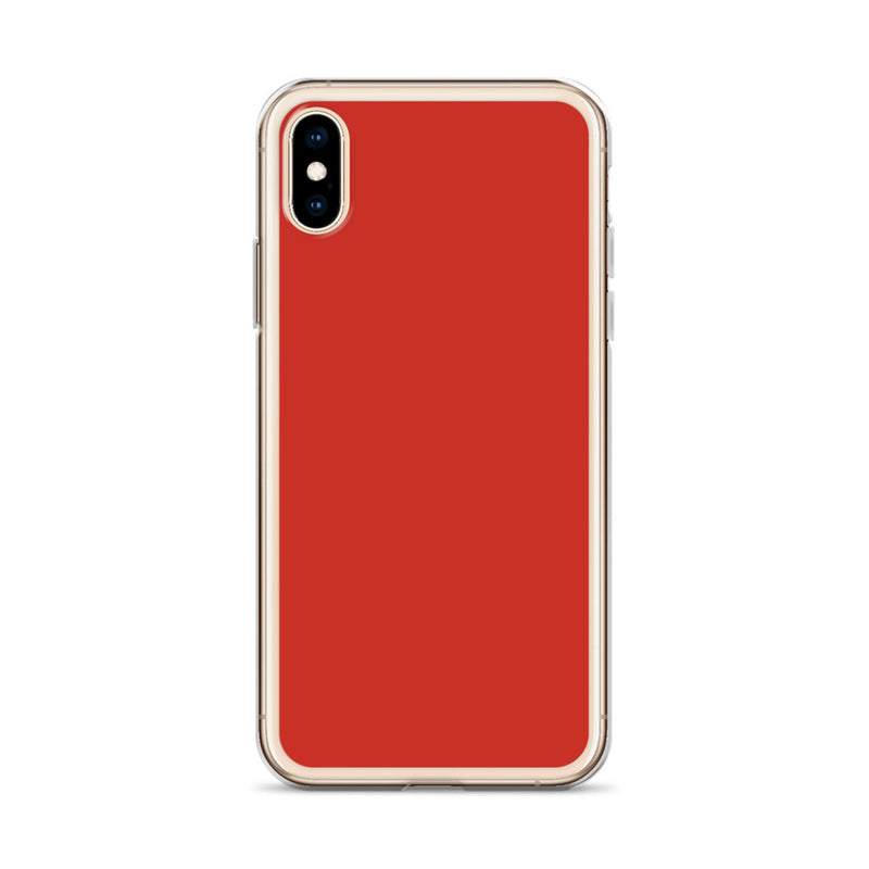 Load image into Gallery viewer, Plain Color Harley Red iPhone Case Clear Bump Resistant Flexible CREATIVETECH