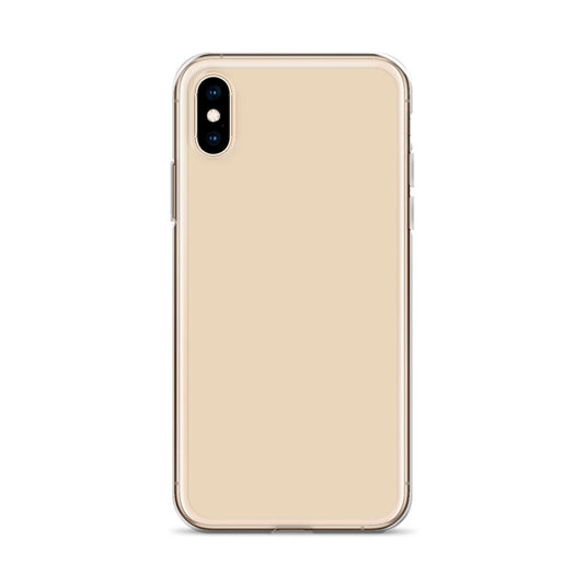 Plain Color Champagne Yellow iPhone Case Clear Bump Resistant Flexible CREATIVETECH