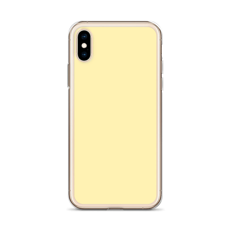 Load image into Gallery viewer, Plain Color Banana Yellow iPhone Case Clear Bump Resistant CREATIVETECH