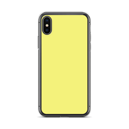 Plain Color Dolly Yellow iPhone Case Clear Bump Resistant CREATIVETECH