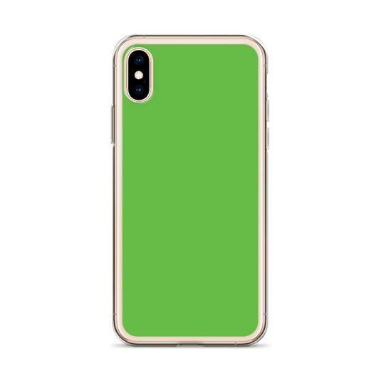 Plain Color Kelly Green iPhone Case Clear Bump Resistant CREATIVETECH