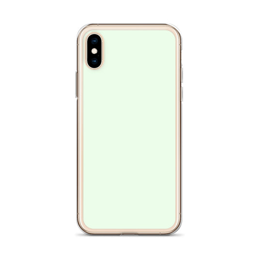 Plain Color Honeydew Green iPhone Case Clear Bump Resistant CREATIVETECH