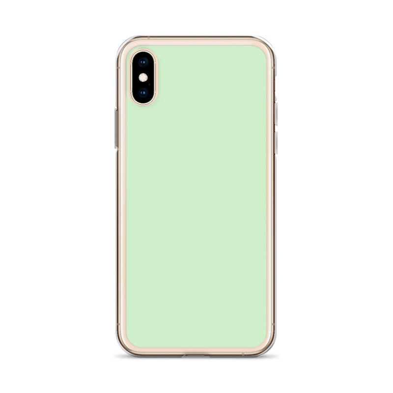 Load image into Gallery viewer, Plain Color Tara Green iPhone Case Clear Bump Resistant CREATIVETECH