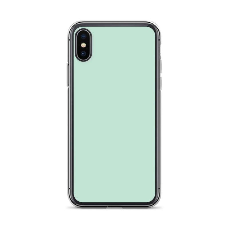 Load image into Gallery viewer, Plain Color Aero Green iPhone Case Clear Bump Resistant CREATIVETECH