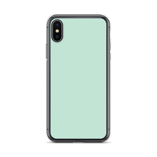 Plain Color Aero Green iPhone Case Clear Bump Resistant CREATIVETECH