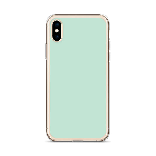 Plain Color Aero Green iPhone Case Clear Bump Resistant CREATIVETECH