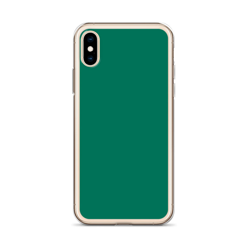Load image into Gallery viewer, Plain Color Tropical Rain Forest Green iPhone Case Clear Bump Resistant CREATIVETECH