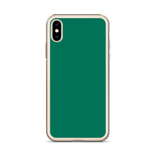 Plain Color Tropical Rain Forest Green iPhone Case Clear Bump Resistant CREATIVETECH