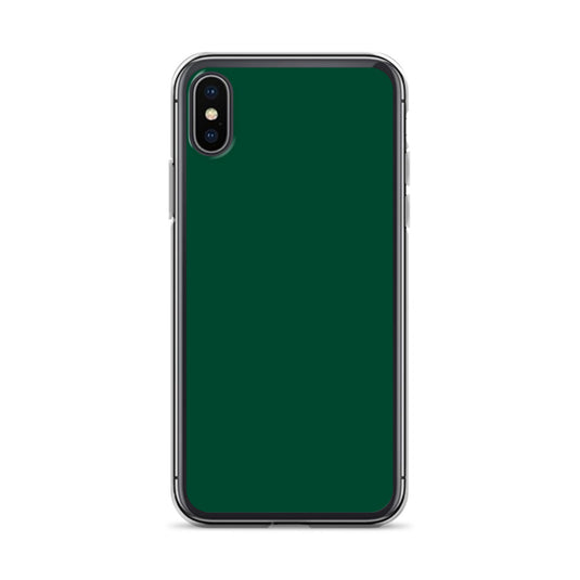 Plain Color British Racing Green iPhone Case Clear Bump Resistant CREATIVETECH