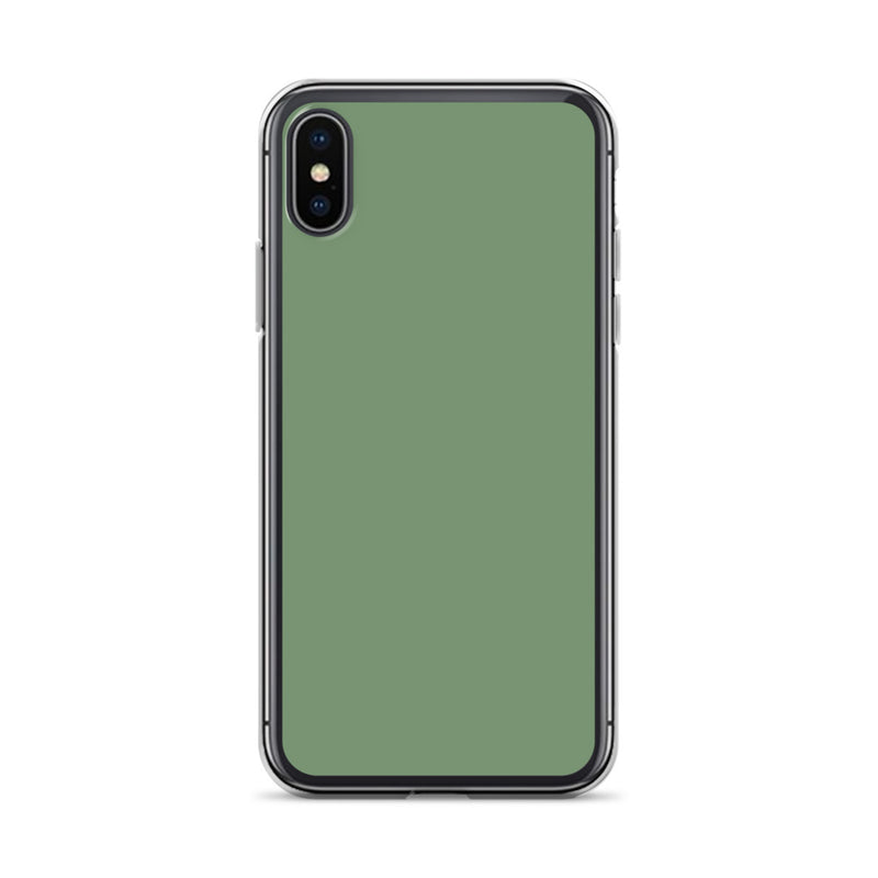 Load image into Gallery viewer, Plain Color Amulet Green iPhone Case Clear Bump Resistant CREATIVETECH
