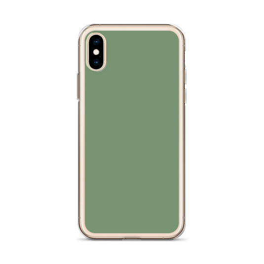 Plain Color Amulet Green iPhone Case Clear Bump Resistant CREATIVETECH