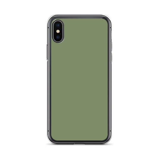 Plain Color Camouflage Green iPhone Case Clear Bump Resistant CREATIVETECH