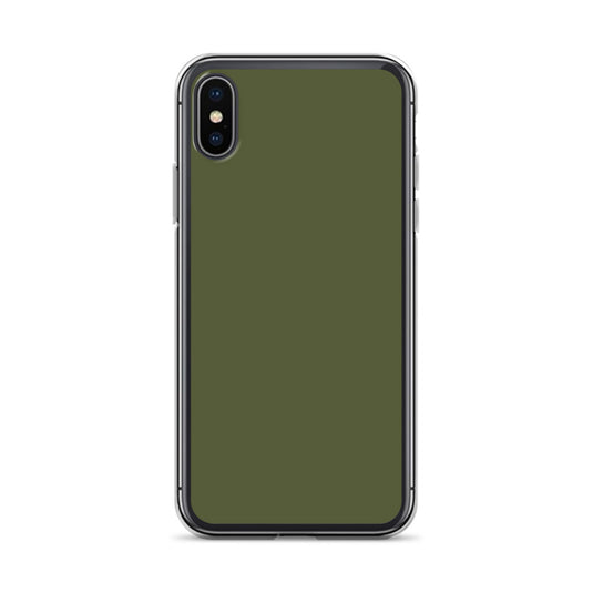 Plain Color Saratoga Green iPhone Case Clear Bump Resistant CREATIVETECH