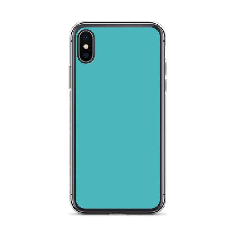 Load image into Gallery viewer, Plain Color Viking Blue iPhone Case Clear Bump Resistant CREATIVETECH