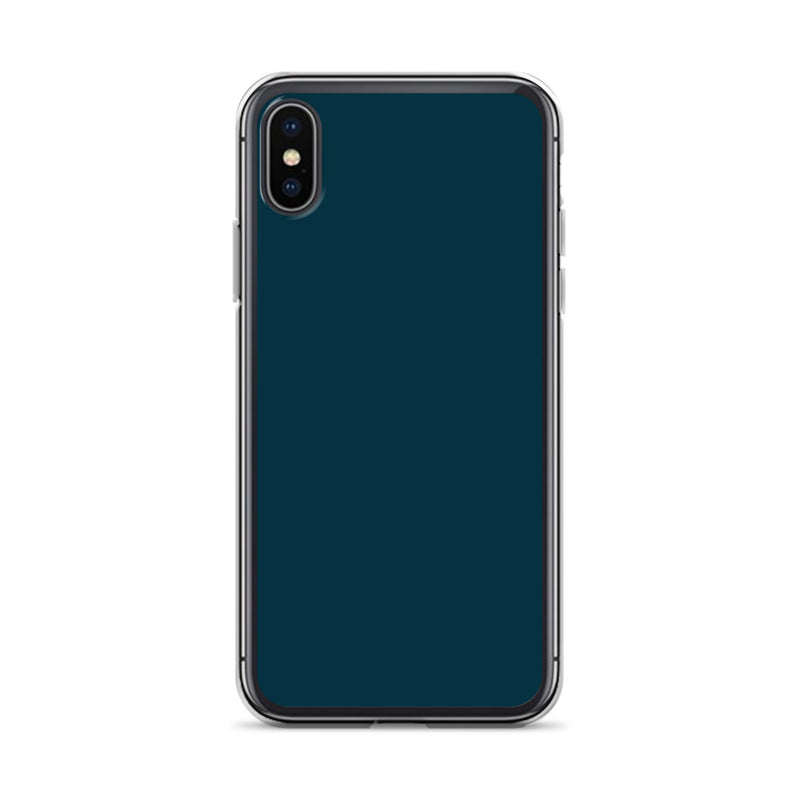 Load image into Gallery viewer, Plain Color Blue Whale iPhone Case Clear Bump Resistant CREATIVETECH
