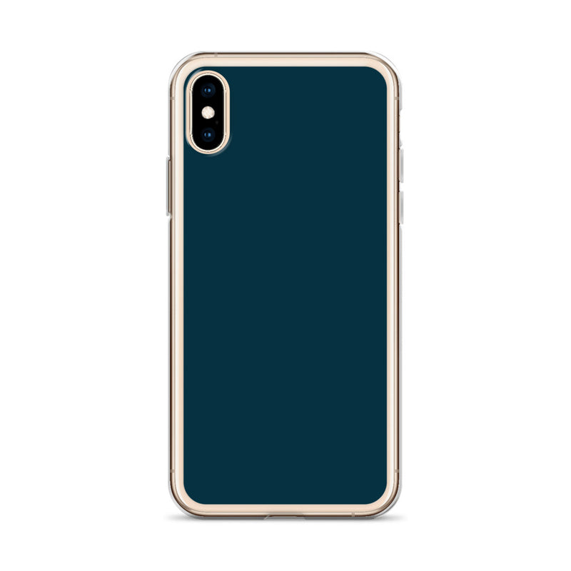 Load image into Gallery viewer, Plain Color Blue Whale iPhone Case Clear Bump Resistant CREATIVETECH