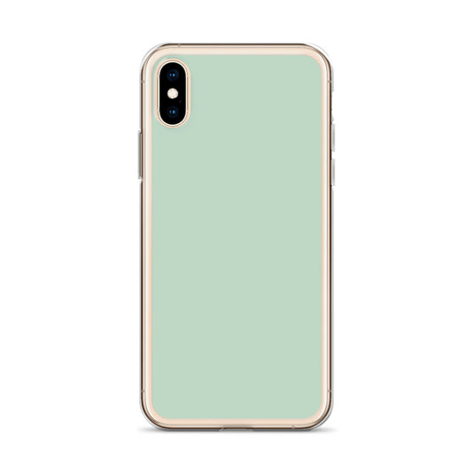 Plain Color Shallow Edgewater Blue iPhone Case Clear Bump Resistant CREATIVETECH