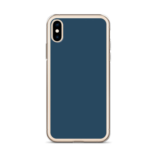 Plain Color Arapawa Blue iPhone Case Clear Bump Resistant CREATIVETECH