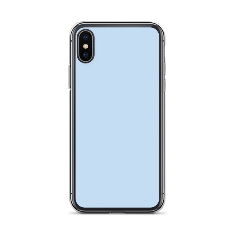 Load image into Gallery viewer, Plain Color Pattens Blue iPhone Case Clear Bump Resistant CREATIVETECH
