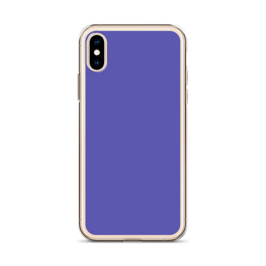 Slate Blue Purple iPhone Clear Thin Case Plain Color CREATIVETECH