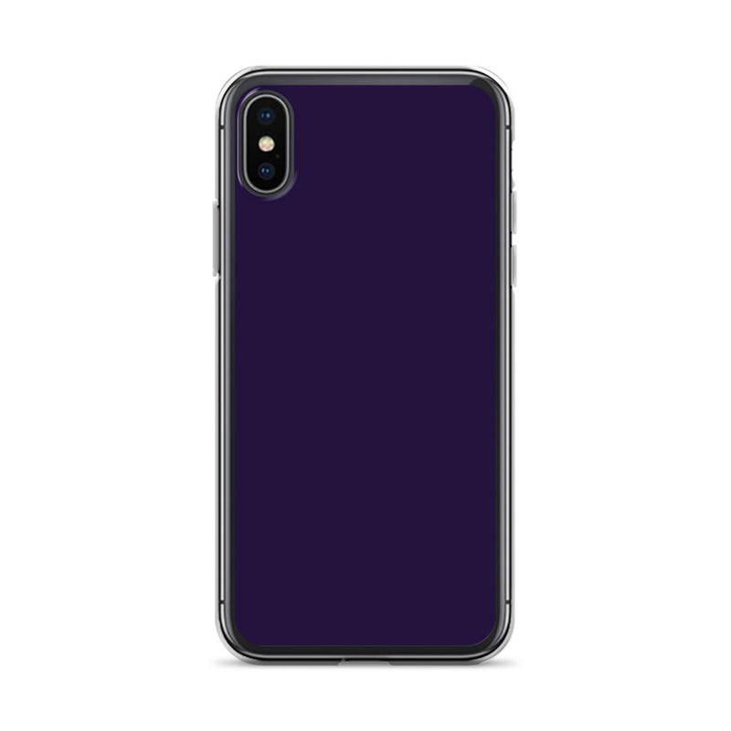 Load image into Gallery viewer, Tolopea Dark Purple iPhone Clear Thin Case Plain Color CREATIVETECH
