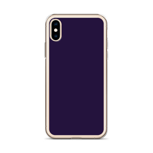 Tolopea Dark Purple iPhone Clear Thin Case Plain Color CREATIVETECH