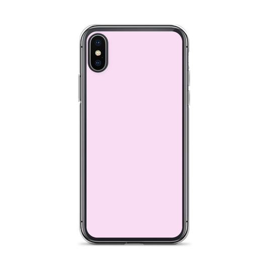 Selago Pink iPhone Clear Thin Case Plain Color CREATIVETECH