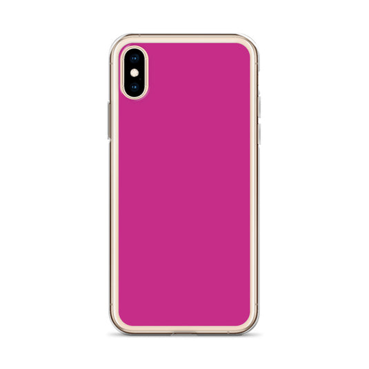 Medium Red Violet iPhone Clear Thin Case Plain Color CREATIVETECH