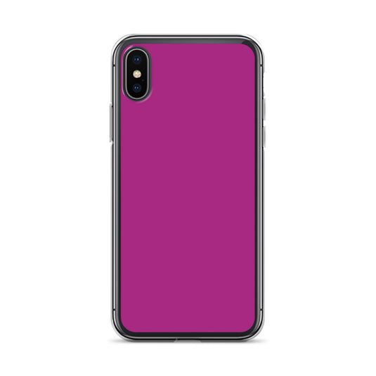 Red Violet iPhone Clear Thin Case Plain Color CREATIVETECH