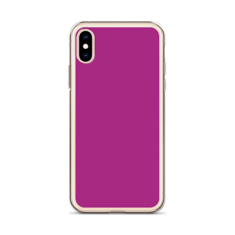 Load image into Gallery viewer, Red Violet iPhone Clear Thin Case Plain Color CREATIVETECH