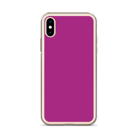 Red Violet iPhone Clear Thin Case Plain Color CREATIVETECH