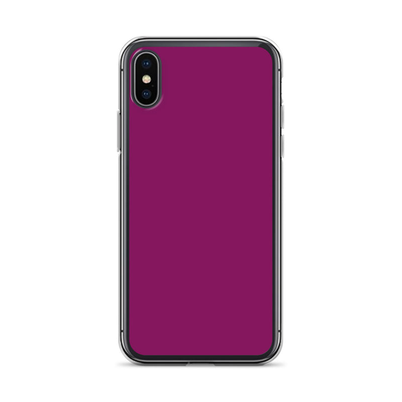 Load image into Gallery viewer, Eggplant Purple iPhone Clear Thin Case Plain Color CREATIVETECH