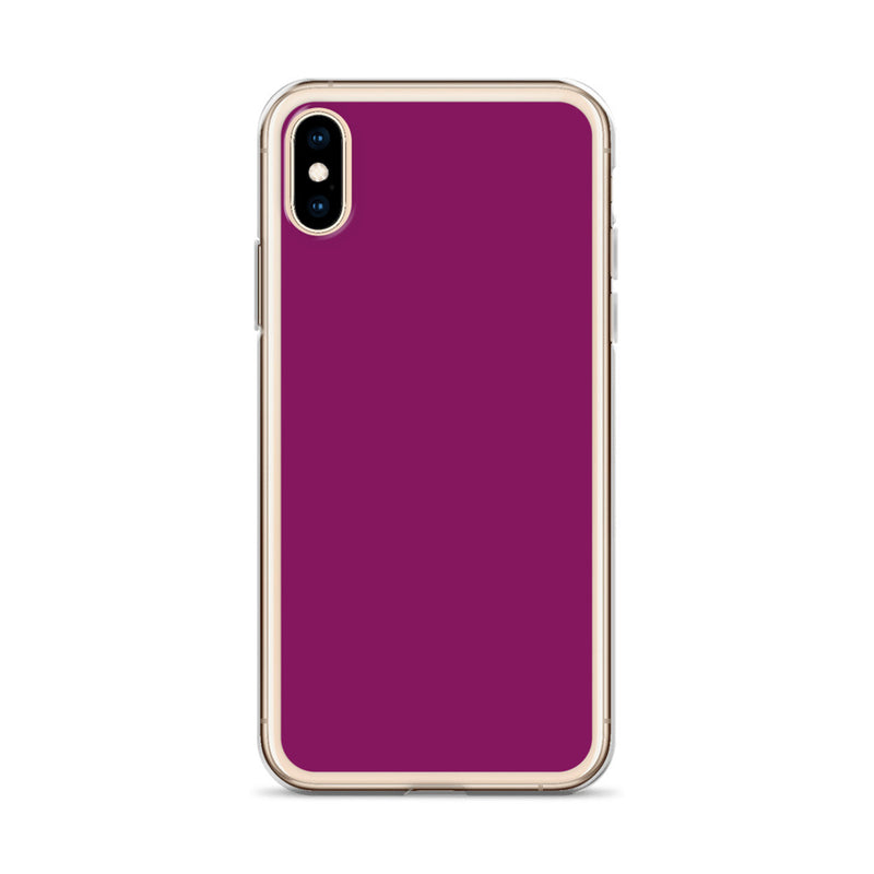 Load image into Gallery viewer, Eggplant Purple iPhone Clear Thin Case Plain Color CREATIVETECH