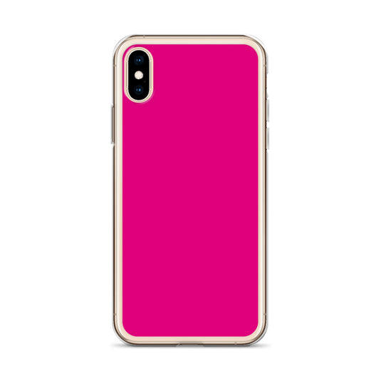 Violet Red Pink iPhone Clear Thin Case Plain Color CREATIVETECH