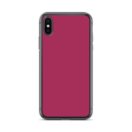 Lipstick Pink Red iPhone Clear Thin Case Plain Color CREATIVETECH