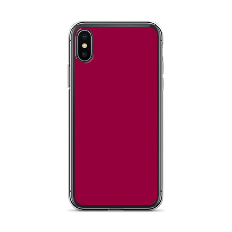Load image into Gallery viewer, Light Burgundy Red iPhone Clear Thin Case Plain Color CREATIVETECH