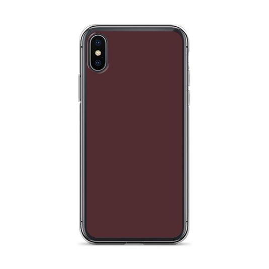 Cab Sav Brown iPhone Clear Thin Case Plain Color CREATIVETECH