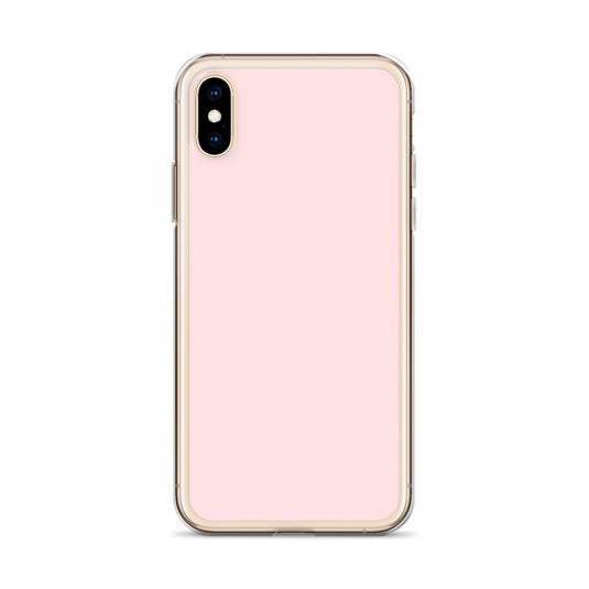 Pale Pink iPhone Clear Thin Case Plain Color CREATIVETECH