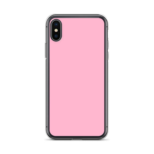 Cotton Candy Pink iPhone Clear Thin Case Plain Color CREATIVETECH